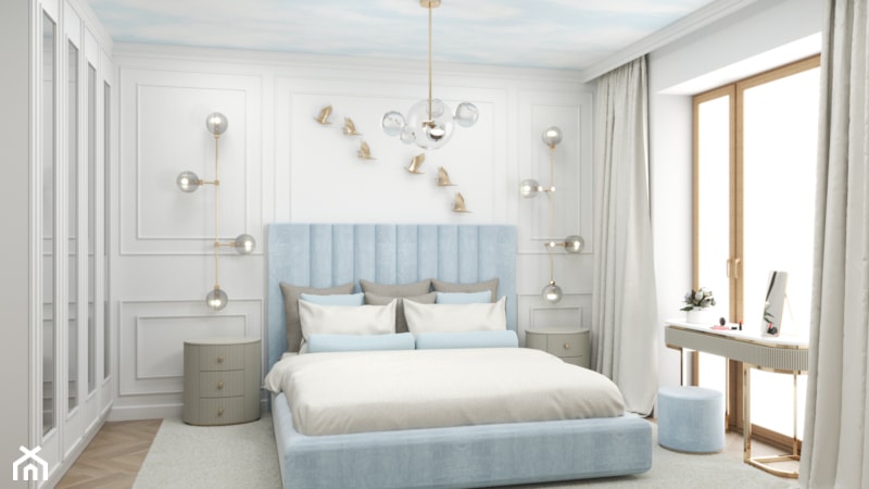 Sypialnia w apartamencie w Menicy - zdjęcie od MARE ART Interiors