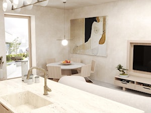 Mieszkanie w Centrum Warszawy - Salon, styl minimalistyczny - zdjęcie od MARE ART Interiors