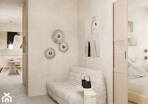 Mieszkanie w Centrum Warszawy - Sypialnia, styl minimalistyczny - zdjęcie od MARE ART Interiors