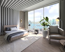 Sypialnia w apartamencie hotelowym - Sypialnia, styl nowoczesny - zdjęcie od KZPA - Homebook