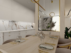 Rydygiera - Projekt aranżacji wnętrza mieszkania w Warszawie - Salon, styl nowoczesny - zdjęcie od E K R I Pracownia Architektoniczna