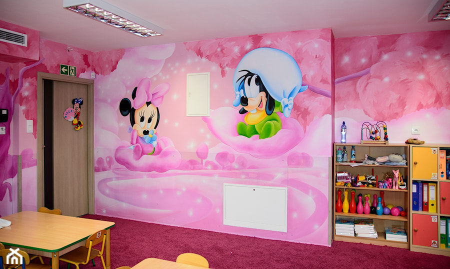 Sala przedszkolan - różowy pokój - zdjęcie od Artystyczna_Perspektywa