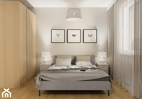 Jasne mieszkanie na wynajem - Sypialnia, styl nowoczesny - zdjęcie od E Home Design