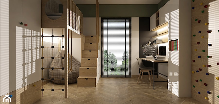 Pokój chłopca z piętrowym łóżkiem - Pokój dziecka, styl nowoczesny - zdjęcie od E Home Design
