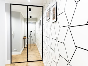 Mieszkanie z czarną kuchnią w Kaliszu - Hol / przedpokój, styl nowoczesny - zdjęcie od E Home Design