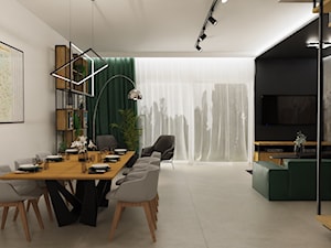 Projekt domu pod Kaliszem - Jadalnia, styl nowoczesny - zdjęcie od E Home Design