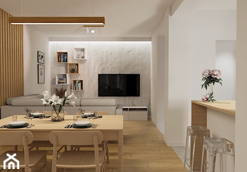 Jasne mieszkanie na wynajem - Jadalnia, styl nowoczesny - zdjęcie od E Home Design