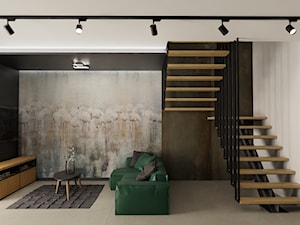 Projekt domu pod Kaliszem - Salon, styl nowoczesny - zdjęcie od E Home Design