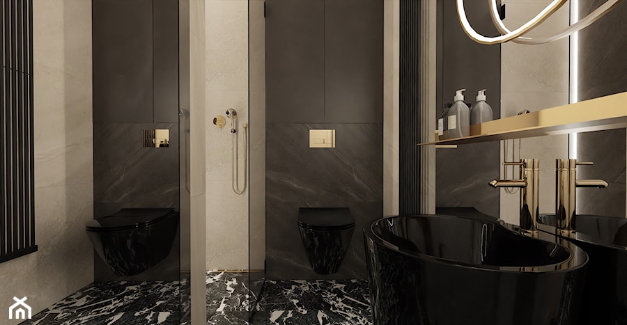 Luksusowa mała łazienka - Łazienka, styl nowoczesny - zdjęcie od E Home Design