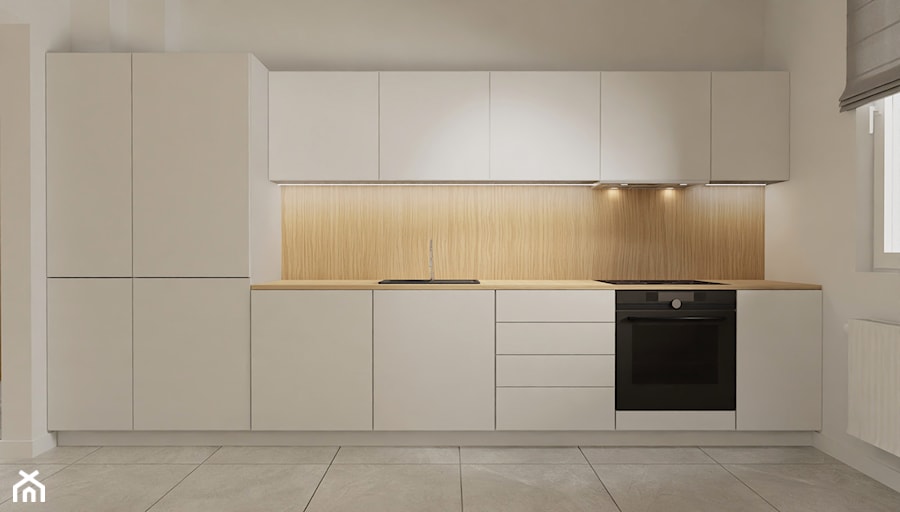 Jasne mieszkanie na wynajem - Kuchnia, styl nowoczesny - zdjęcie od E Home Design