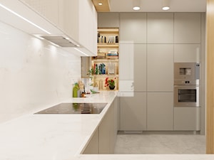 Projekt nowoczesnej jasnej kuchni - Kuchnia, styl nowoczesny - zdjęcie od E Home Design