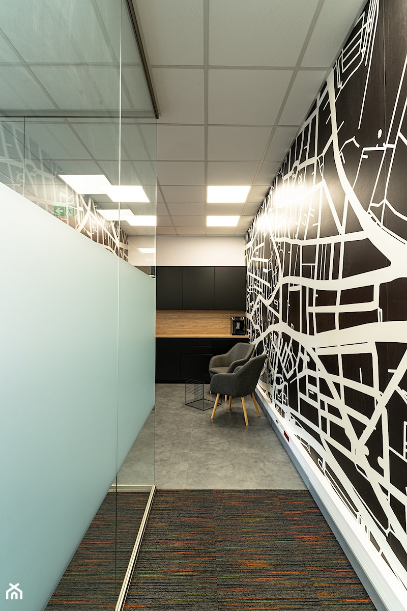 Projekt biura firmy transportowej - Wnętrza publiczne, styl nowoczesny - zdjęcie od E Home Design