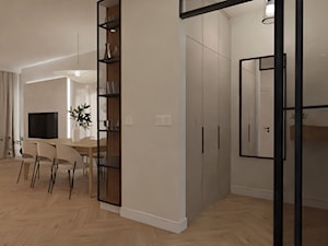 Wejście do domu ze stalowymi drzwiami - zdjęcie od E Home Design