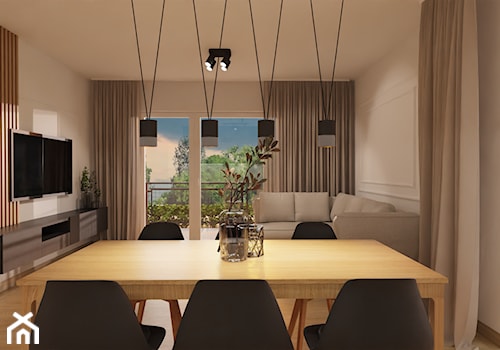 Klimatyczne mieszkanie na wynajem w Kaliszu - Jadalnia, styl nowoczesny - zdjęcie od E Home Design