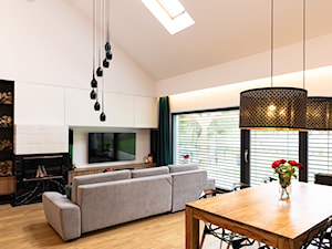 Dom nad zalewem Murowaniec - 130 m2 - Salon, styl nowoczesny - zdjęcie od E Home Design