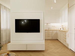 Kobiece mieszkanie w Łodzi - Salon, styl glamour - zdjęcie od E Home Design