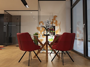 Projekt "pomidorowego" biura - Biuro, styl nowoczesny - zdjęcie od E Home Design