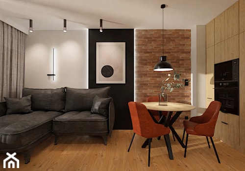 Mieszkanie w Poznaniu - Salon, styl industrialny - zdjęcie od E Home Design