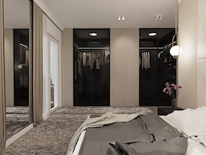 Sypialnia z garderobą - Garderoba, styl nowoczesny - zdjęcie od E Home Design