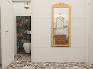 Łazienka z antykami i marmurem - Łazienka, styl tradycyjny - zdjęcie od E Home Design