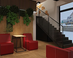 Projekt "pomidorowego" biura - Biuro, styl nowoczesny - zdjęcie od E Home Design - Homebook