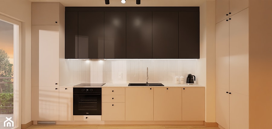Klimatyczne mieszkanie na wynajem w Kaliszu - Kuchnia, styl nowoczesny - zdjęcie od E Home Design