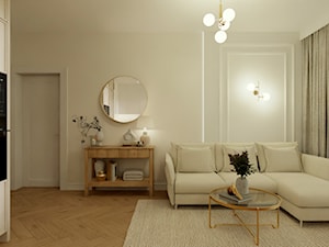 Kobiece mieszkanie w Łodzi - Salon, styl glamour - zdjęcie od E Home Design