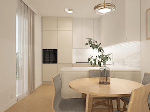 Strefa dzienna mieszkania w Poznaniu - Jadalnia, styl minimalistyczny - zdjęcie od E Home Design