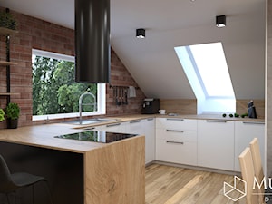 Loft pod Rzeszowem - Kuchnia, styl industrialny - zdjęcie od Murjas Design Projektowanie wnetrz