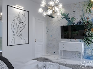 Miedziany dom w Krakowie - Sypialnia, styl nowoczesny - zdjęcie od Murjas Design Projektowanie wnetrz