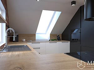 Loft pod Rzeszowem - Kuchnia, styl industrialny - zdjęcie od Murjas Design Projektowanie wnetrz