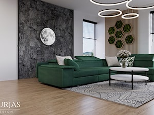 Delikatny loft w Krakowie - Salon, styl industrialny - zdjęcie od Murjas Design Projektowanie wnetrz