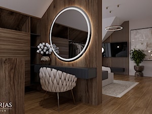 Dom w Żywcu - Garderoba, styl industrialny - zdjęcie od Murjas Design Projektowanie wnetrz