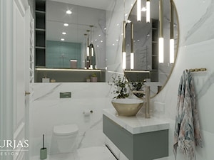 Pastelowe wnętrze - Łazienka, styl glamour - zdjęcie od Murjas Design Projektowanie wnetrz