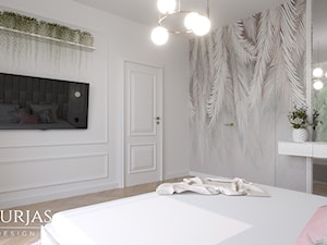 Pastelowe wnętrze - Sypialnia, styl glamour - zdjęcie od Murjas Design Projektowanie wnetrz