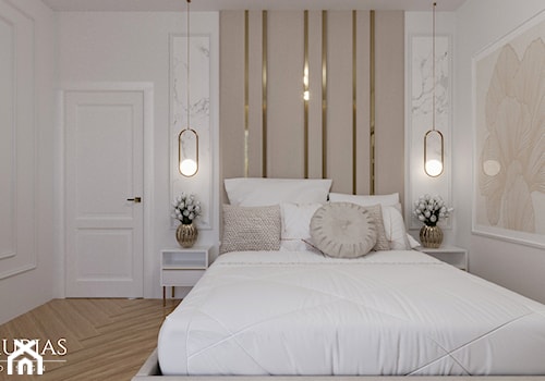 Modern Classic w Warszawie - Sypialnia, styl nowoczesny - zdjęcie od Murjas Design Projektowanie wnetrz