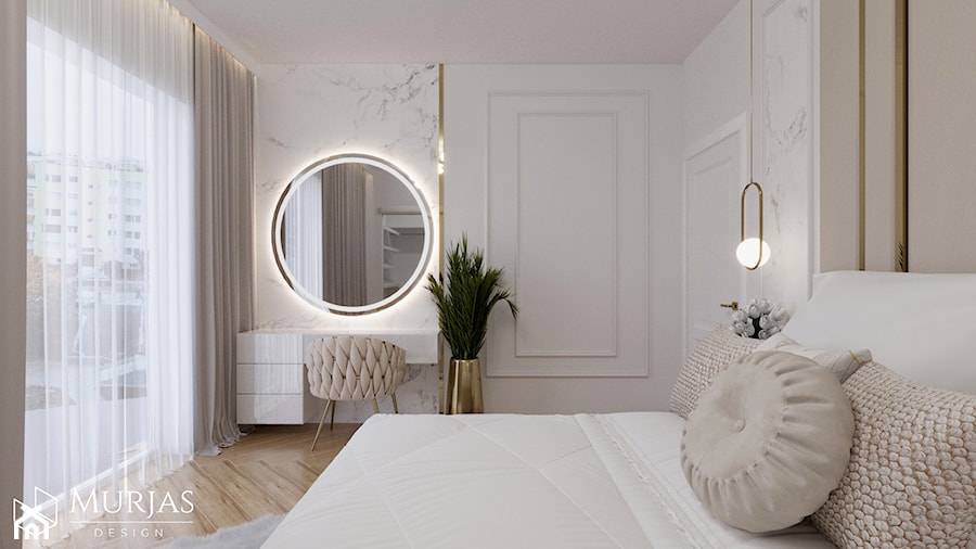 Sypialnia, styl nowoczesny - zdjęcie od Murjas Design Projektowanie wnetrz