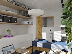 metamorfoza - mieszkanie w bloku Warszawa - Biuro, styl nowoczesny - zdjęcie od KC Interior-Plan Studio Projektowe Toruń