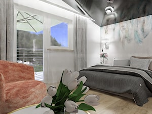 dom 35m2 z poddaszem - adaptacja na mieszkalny Chełmża - Sypialnia, styl nowoczesny - zdjęcie od KC Interior-Plan Studio Projektowe Toruń
