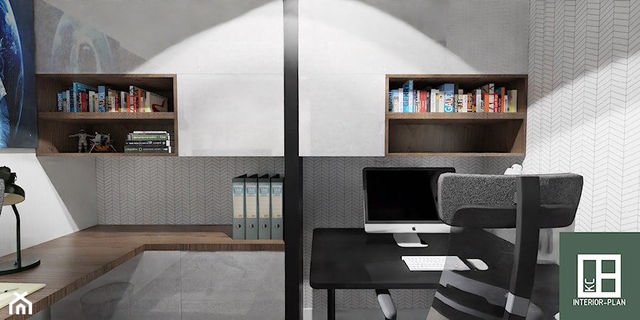 pokój pracy zdalnej - zdjęcie od KC Interior-Plan Studio Projektowe Toruń