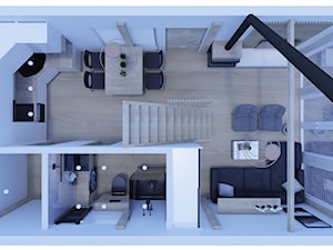 DOM LETNISKOWY SKRWA - 35m2 - Salon, styl skandynawski - zdjęcie od KC Interior-Plan Studio Projektowe Toruń