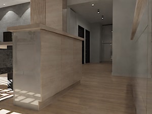 salon z aneksem kuchennym Warszawa - Kuchnia, styl nowoczesny - zdjęcie od KC Interior-Plan Studio Projektowe Toruń