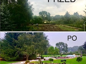 Ogród przed i po