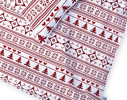 Pościel dwustronna „Świąteczne czerwone choinki” - zdjęcie od Letto Bianco - Homebook