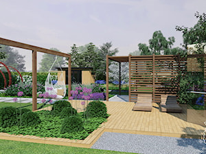 Wypoczynkowy ogród na Pomorzu - Ogród, styl nowoczesny - zdjęcie od Daria Kostaniak Architekt Krajobrazu