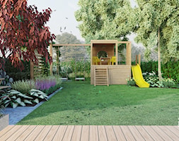 Miejski ogród z żółtym kolorem - Ogród, styl nowoczesny - zdjęcie od Daria Kostaniak Architekt Krajobrazu - Homebook