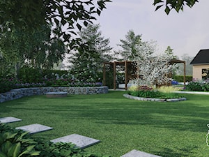 Wypoczynkowy ogród na Pomorzu - Ogród, styl nowoczesny - zdjęcie od Daria Kostaniak Architekt Krajobrazu