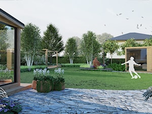 Sielski ogród we włoskim stylu - Ogród, styl nowoczesny - zdjęcie od Daria Kostaniak Architekt Krajobrazu