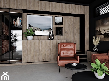 Aranżacje wnętrz - Biuro: Projekt adaptacji garażu - Biuro, styl nowoczesny - pdobrowolski.design. Przeglądaj, dodawaj i zapisuj najlepsze zdjęcia, pomysły i inspiracje designerskie. W bazie mamy już prawie milion fotografii!