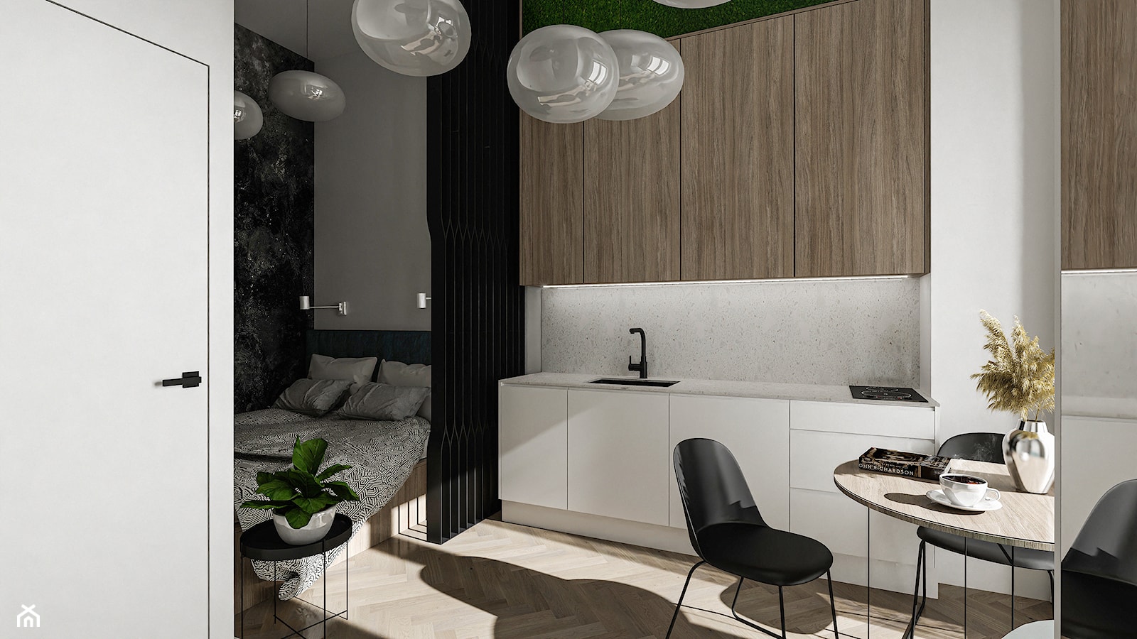 Lokal mieszkalny typu studio. - Salon, styl nowoczesny - zdjęcie od pdobrowolski.design - Homebook